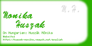 monika huszak business card